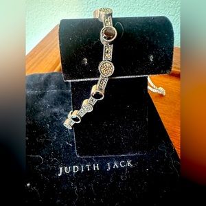 Judith Jack Sterling, marcasite and Onyx bracelet